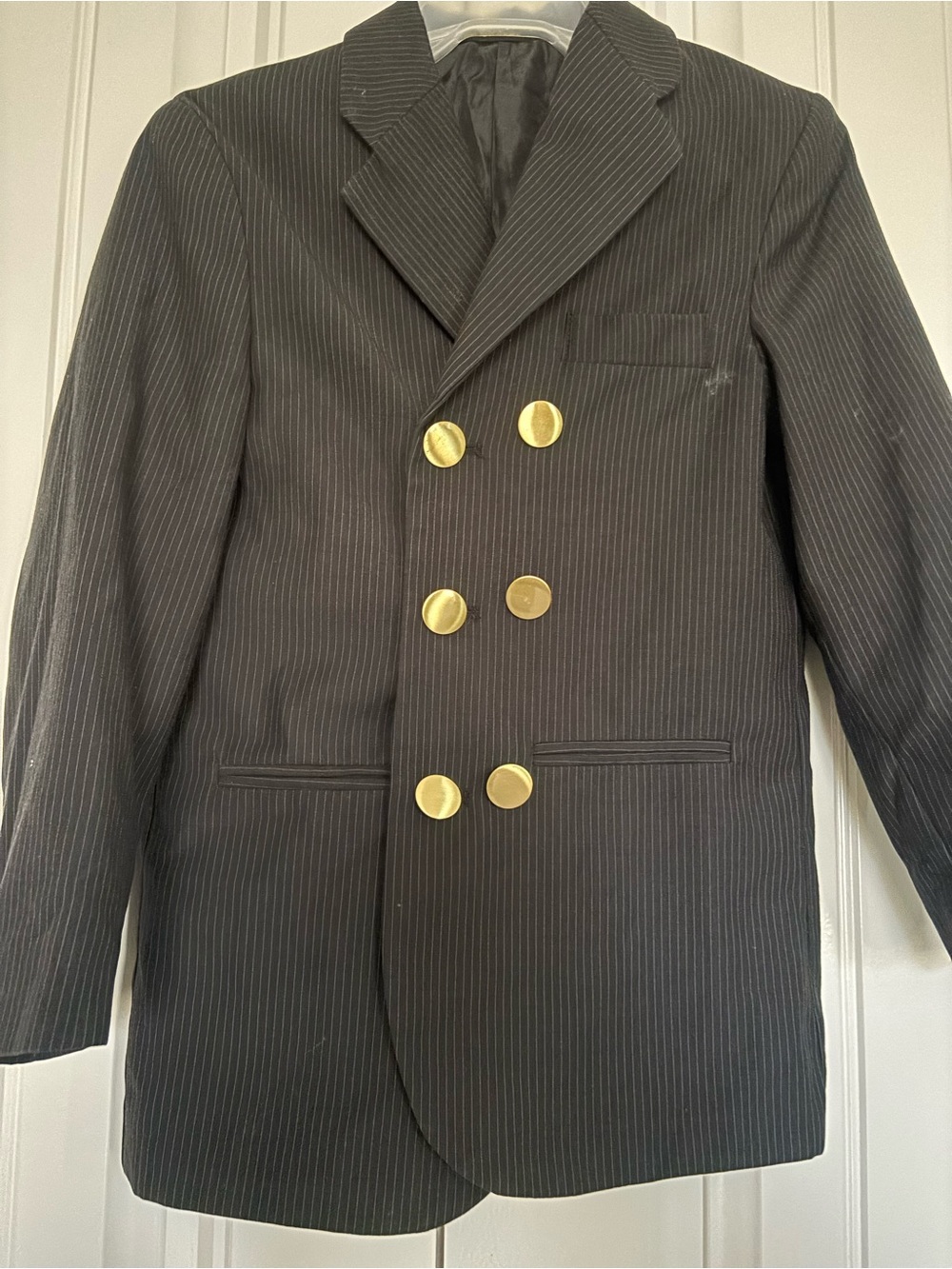 Van Heusen Black Pinstripe Blazer Liner with Label